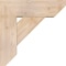 Ekena Millwork Traditional Slat Smooth Bracket w/ Offset Brace, Douglas Fir, 7 1/2"W x 22"D x 22"H BKT0806X22X22TRA06SDF - alternate 3